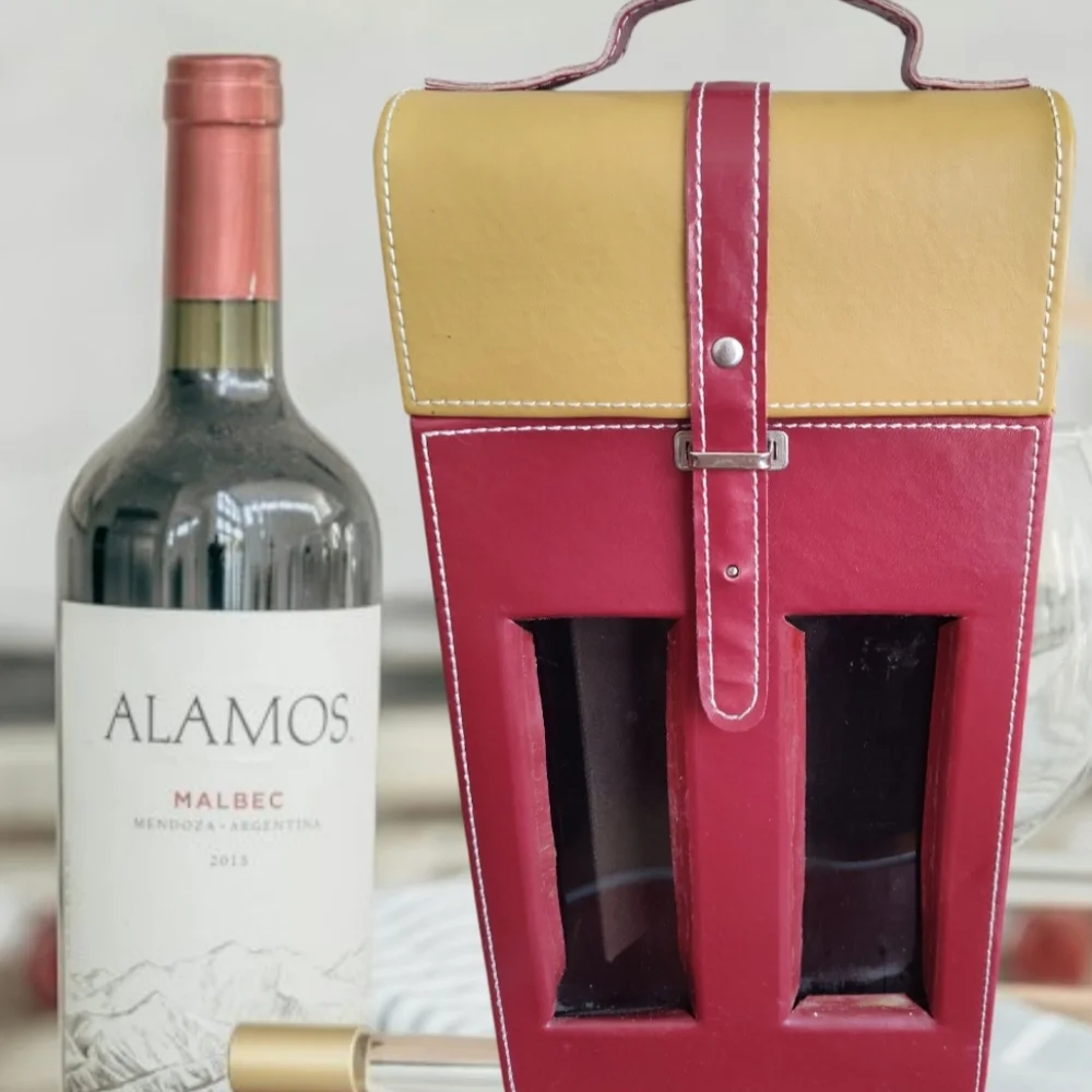Vans Gifts Double Standard Wine Leather Carrie GUC With Gift Inside